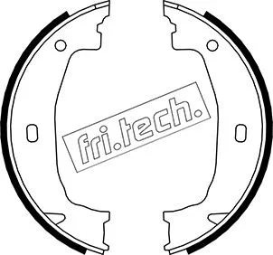 Brake Shoe Set, parking brake (1019.028)
