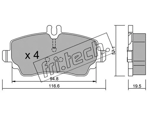 Brake Pad Set, disc brake (319.1)
