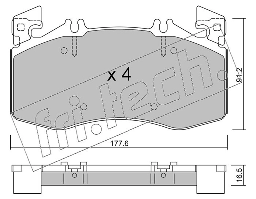 Brake Pad Set, disc brake (1270.0)