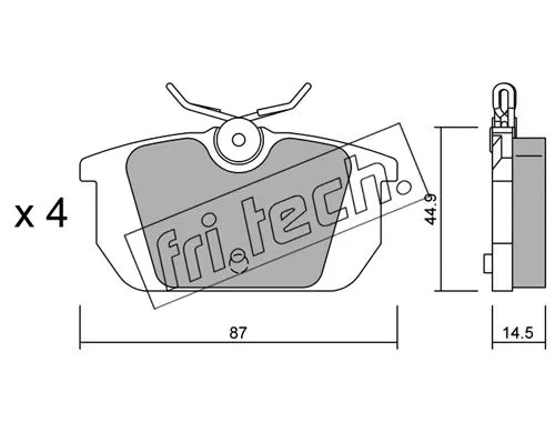Brake Pad Set, disc brake (066.0)