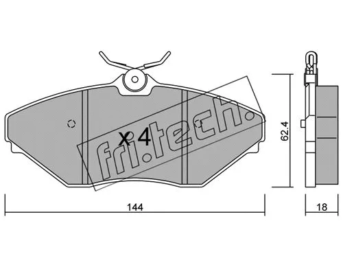 Brake Pad Set, disc brake (904.0)