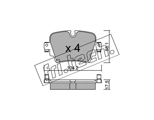 Brake Pad Set, disc brake (1060.0)