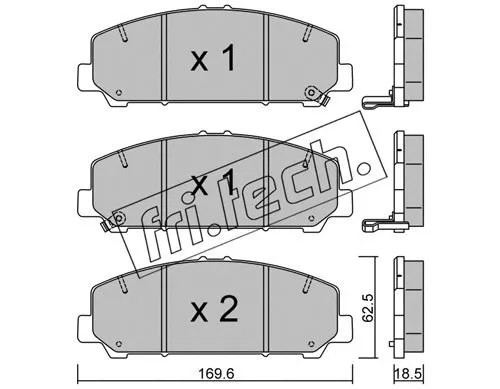 Brake Pad Set, disc brake (1075.0)
