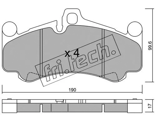 Brake Pad Set, disc brake (1028.0)