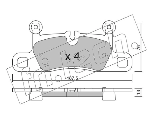 Brake Pad Set, disc brake (1315.0)