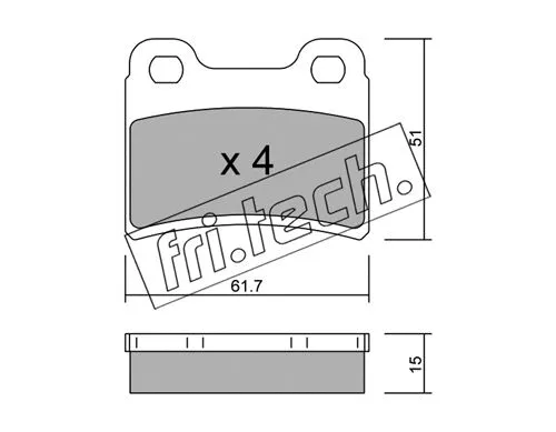 Brake Pad Set, disc brake (551.0)