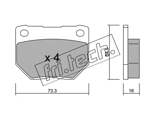 Brake Pad Set, disc brake (510.0)