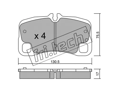 Brake Pad Set, disc brake (1029.0)