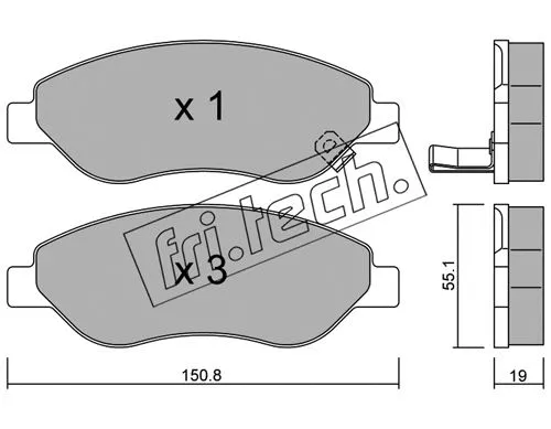 Brake Pad Set, disc brake (793.0)