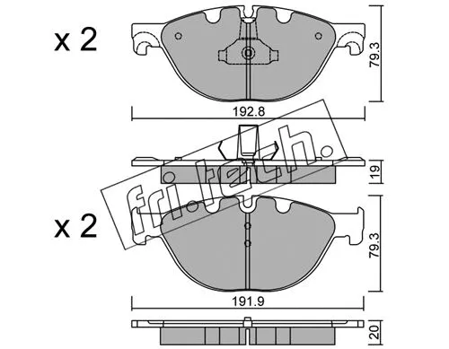 Brake Pad Set, disc brake (847.0)