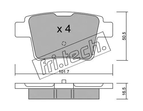 Brake Pad Set, disc brake (693.0)