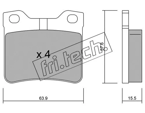 Brake Pad Set, disc brake (199.1)