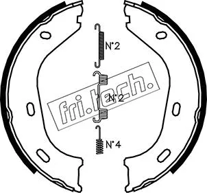 Brake Shoe Set, parking brake (1052.116K)