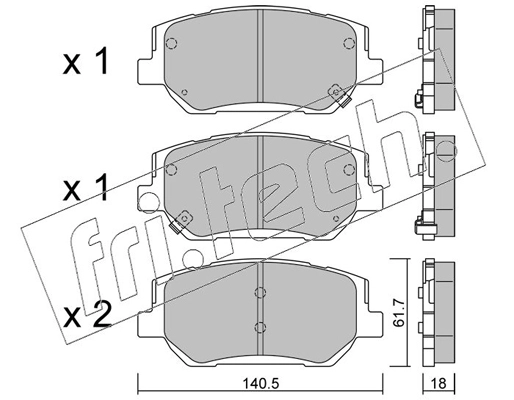 Brake Pad Set, disc brake (1297.0)