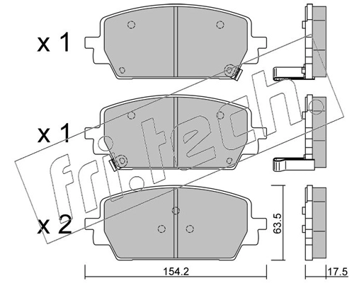 Brake Pad Set, disc brake (1303.0)