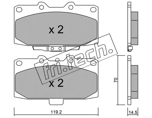 Brake Pad Set, disc brake (428.0)
