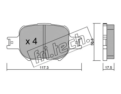 Brake Pad Set, disc brake (630.0)