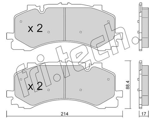 Brake Pad Set, disc brake (1252.0)