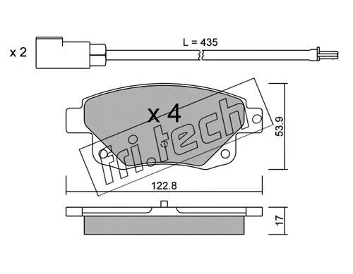 Brake Pad Set, disc brake (697.0)