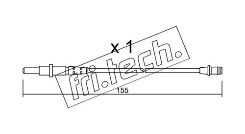 Warning Contact, brake pad wear (SU.163)