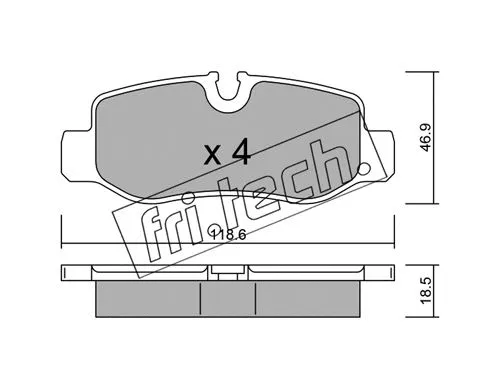 Brake Pad Set, disc brake (1047.0)