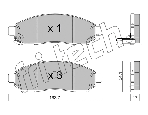 Brake Pad Set, disc brake (759.0)