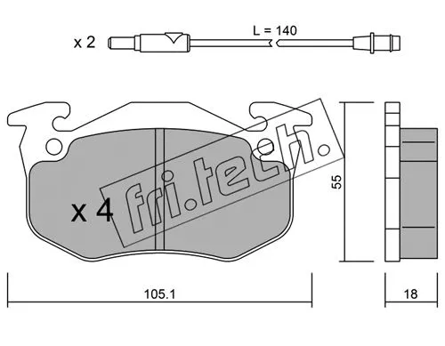 Brake Pad Set, disc brake (038.1)