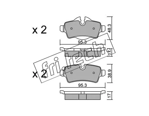Brake Pad Set, disc brake (785.0)