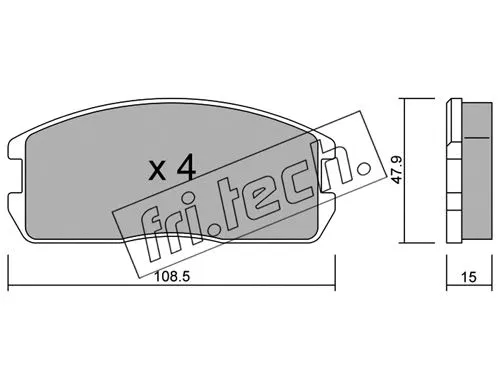 Brake Pad Set, disc brake (247.0)
