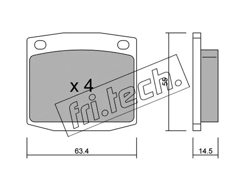 Brake Pad Set, disc brake (502.0)