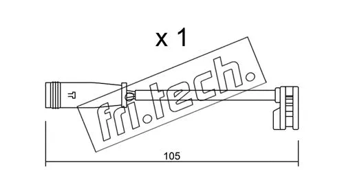 Warning Contact, brake pad wear (SU.313)