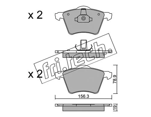 Brake Pad Set, disc brake (566.2)