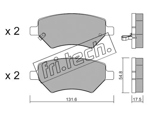 Brake Pad Set, disc brake (1077.0)