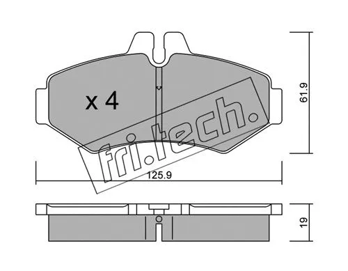Brake Pad Set, disc brake (588.0)