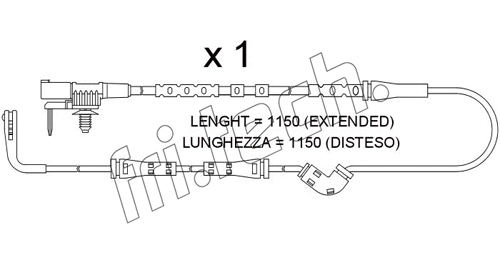 Warning Contact, brake pad wear (SU.387)