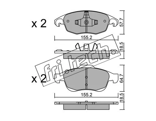 Brake Pad Set, disc brake (816.0)