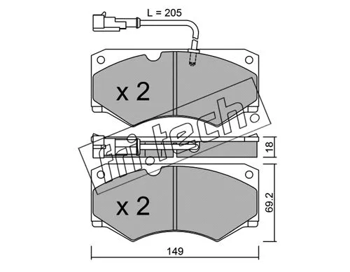 Brake Pad Set, disc brake (016.7)