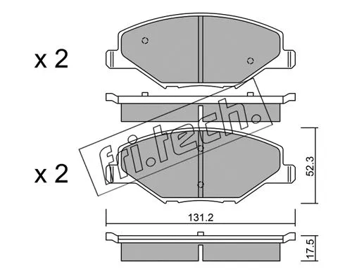 Brake Pad Set, disc brake (1030.0)