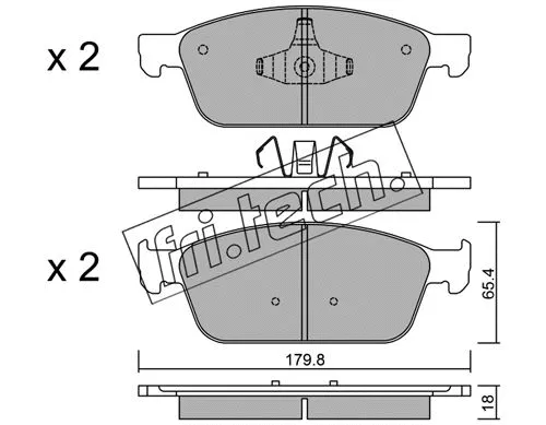 Brake Pad Set, disc brake (1005.0)