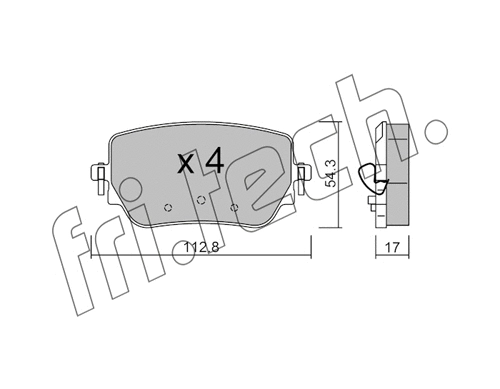 Brake Pad Set, disc brake (1196.0)