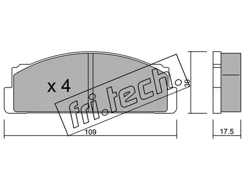 Brake Pad Set, disc brake (001.0)