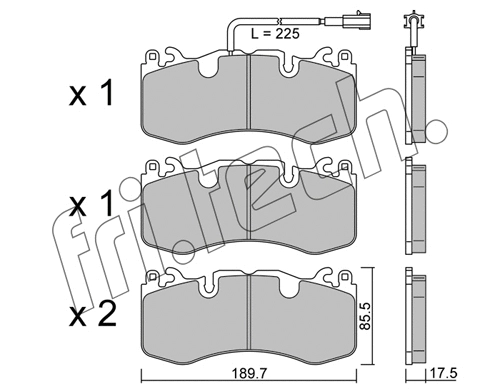 Brake Pad Set, disc brake (1202.0)