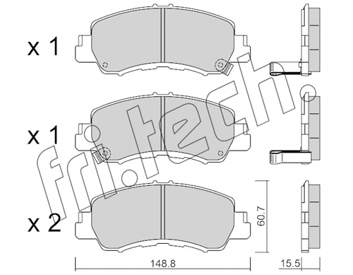 Brake Pad Set, disc brake (1239.0)