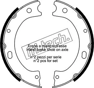 Brake Shoe Set, parking brake (1067.191)
