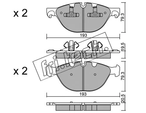 Brake Pad Set, disc brake (839.0)
