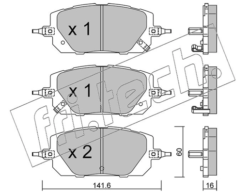 Brake Pad Set, disc brake (1295.0)