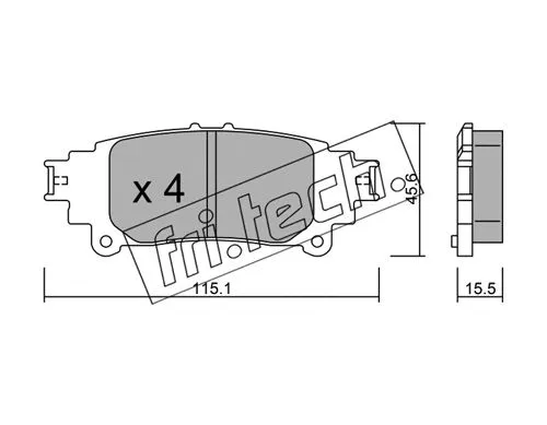 Brake Pad Set, disc brake (993.0)