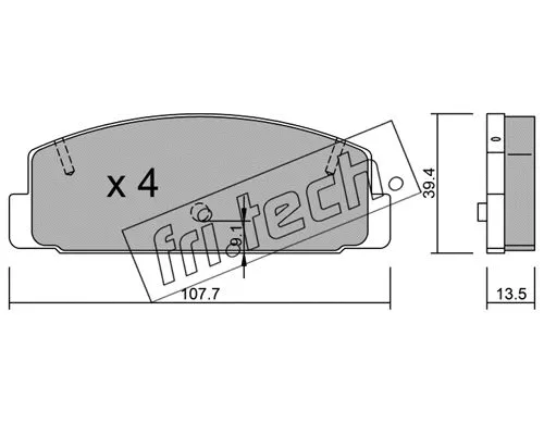 Brake Pad Set, disc brake (311.1)