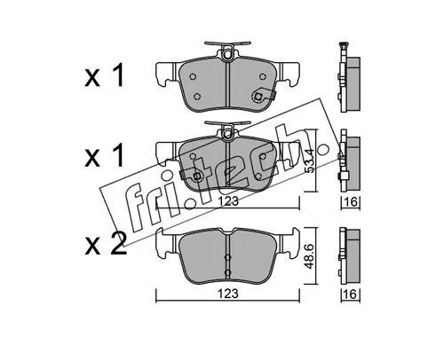 Brake Pad Set, disc brake (1064.0)
