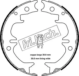 Brake Shoe Set, parking brake (1115.314)